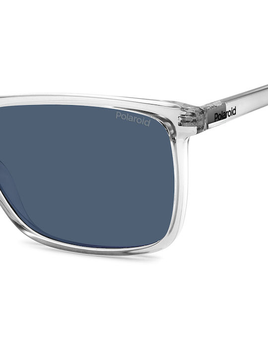 Polaroid Unisex Ochelari De Soare Cu Ramă Gri Din Plastic Și Lentile Polarized Albastre PLD4137/S KB7/C3