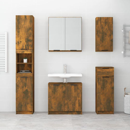 vidaXL Ντουλάπι Μπάνιου 32x20x67cm Δρυς