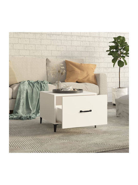 Wooden Bedside Tables 2pcs White 50x50x40cm