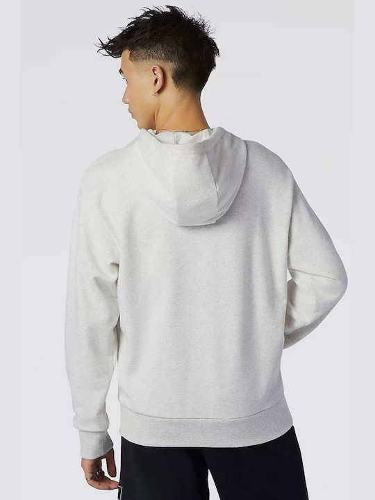 New Balance Essentials Men's Sweatshirt with Hood and Pockets Gray