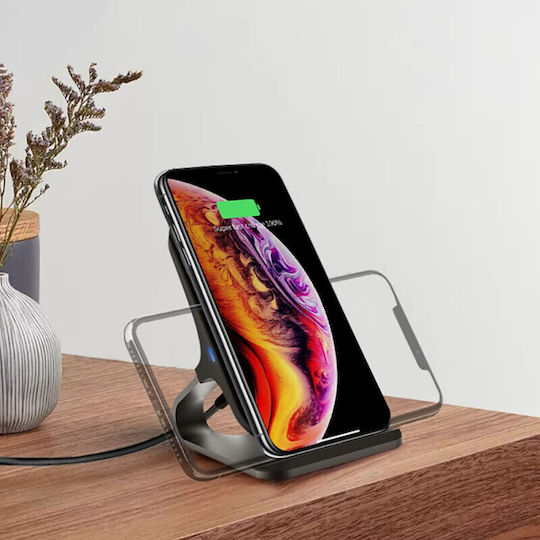 Tech-Protect Ασύρματος Φορτιστής (Qi Pad) και Καλώδιο USB-C 15W Μαύρος (QI15W-S1)
