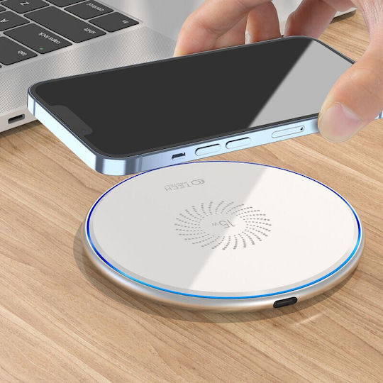 Tech-Protect Ασύρματος Φορτιστής (Qi Pad) 15W Μαύρος (QI15W-C1)
