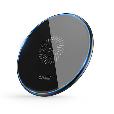 Tech-Protect Wireless Charger (Qi Pad) 15W Black (QI15W-C1)