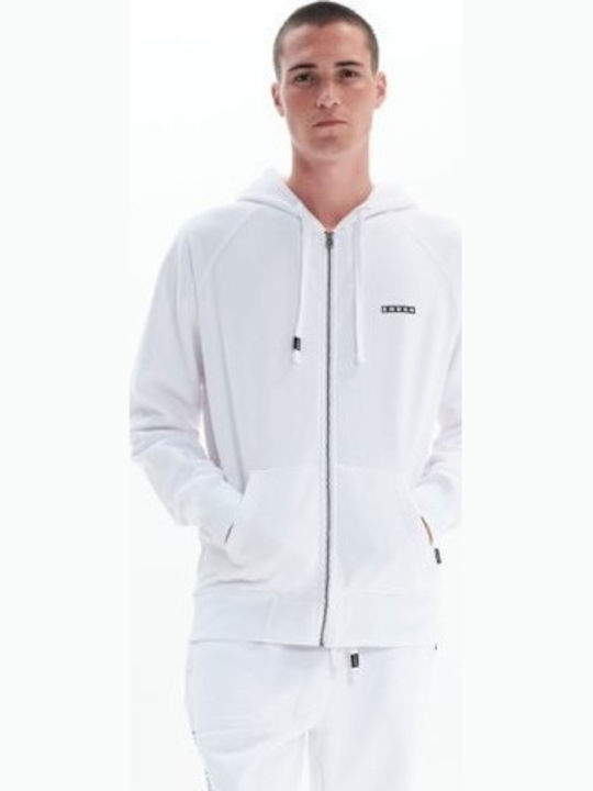 White Hooded Cardigan