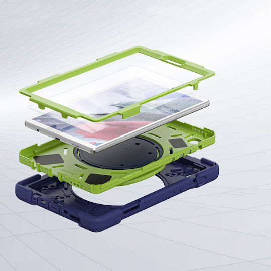 Tech-Protect X-Armor Back Cover Durable Navy Lime Galaxy Tab A7 Lite