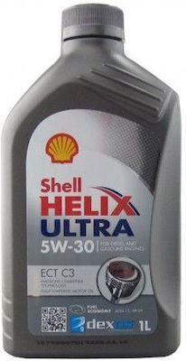 Shell Helix Ultra ECT C2/C3 Car Lubricant 5W-30 C2/C3 1lt for Diesel Engine