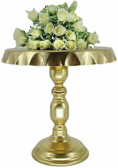 JK Home Decoration 56883 Metallisch Kuchenteller