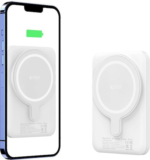Tech-Protect PB10 Lifemag MagSafe Power Bank 5000mAh με Θύρα USB-C Λευκό