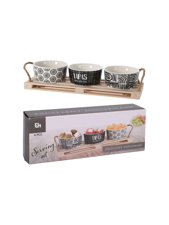 Excellent Houseware Κεραμική Ορντεβιέρα 3 Θέσεων με Βάση Πολύχρωμη Π9xΜ23xΥ5.5cm 4τμχ Excellent Houseware Κεραμική Ορντεβιέρα 3 Θέσεων με Βάση Πολύχρωμη Π9xΜ23xΥ5.5cm 4τμχ