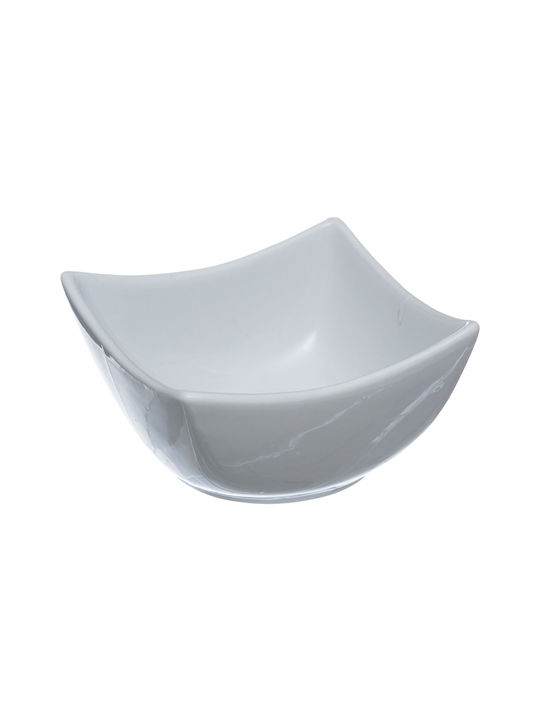 Secret de Gourmet Porcelain Dessert Divided Serving Tray with 3 Slots White 30x9.7x6cm