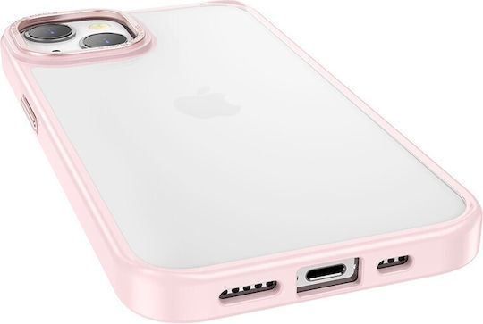 Hoco Golden Shield Frosted Back Cover Πλαστικό Ροζ (iPhone 14 Plus)