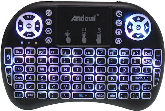 Andowl Q-K07 Ασύρματο Πληκτρολόγιο με Touchpad Αγγλικό US