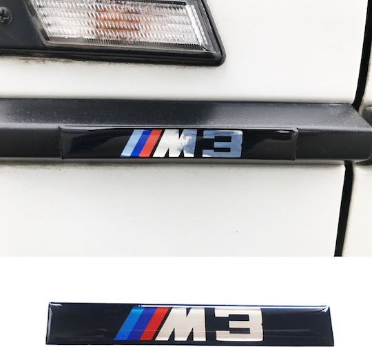 Carner Стикери Знаци на кола с емайлно покритие Bmw M3 11 x 1.5см 2бр