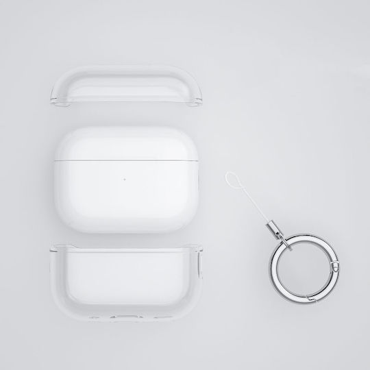 Tech-Protect Flexair Plastic Case with Keychain Transparent for Apple AirPods Pro