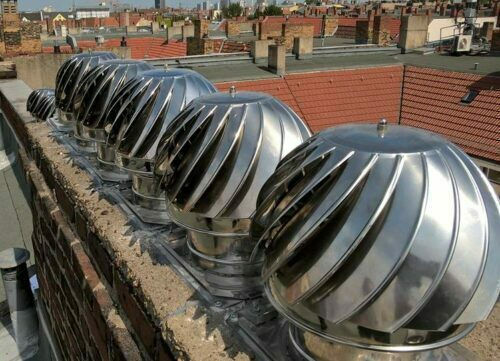 Cosmovent Rotary Chimney Crown Inox 150mm Silver