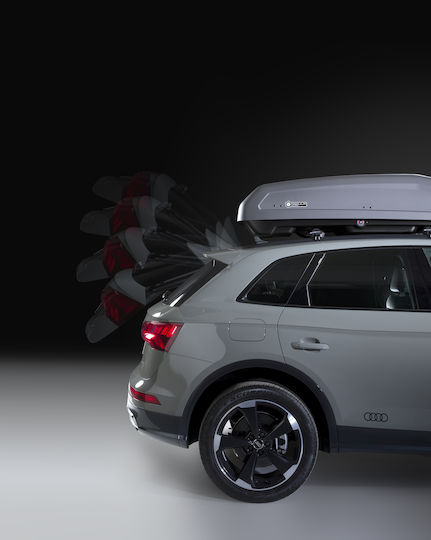 Modula Evo Dachbox für Autos mit Doppelöffnung Kapazität 400Es Weiß