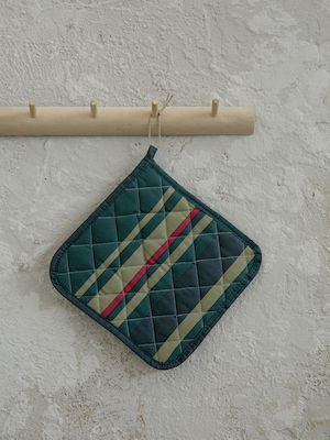 Nima Tinsel Pot Holder Green