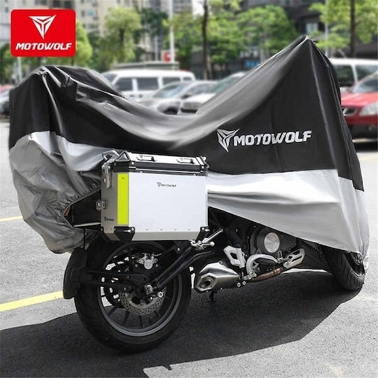 Motowolf Waterproof Motorcycle Cover L245xH125cm