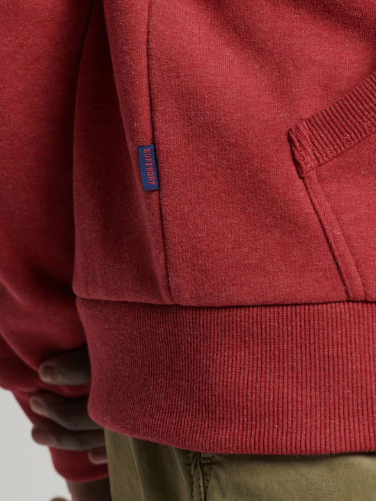 Sweatshirt with Hood Rich Red