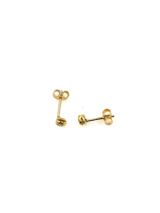 Mono stone earrings 14K Gold