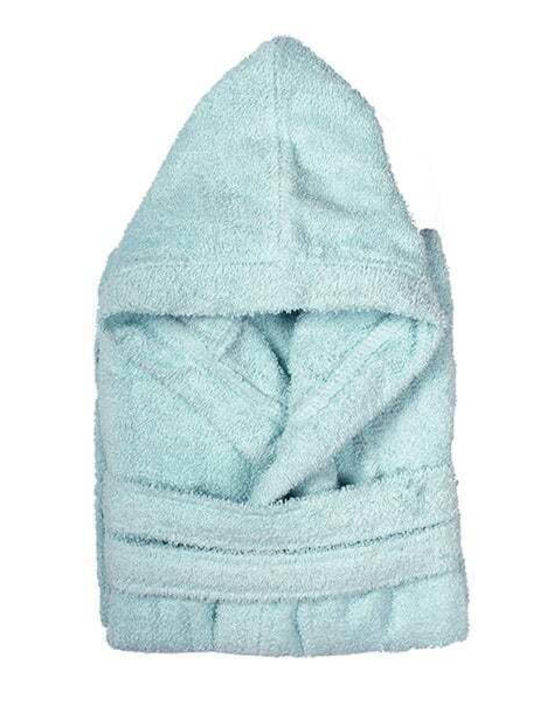 Dimcol Νο10 32121534001 Kids Swimming Bathrobe Blue with Hood