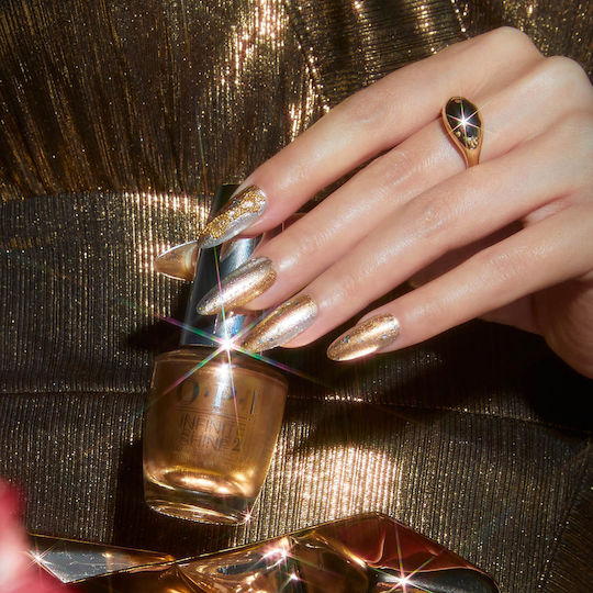 OPI Infinite Shine 2 Лак за Нокти Дълготраен HRP26 Камбанки за шейна Bling Jewel Бъдете смели 15мл