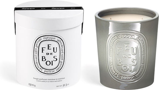 Diptyque Αρωματικό Κερί Feu De Bois Γκρι 1500gr