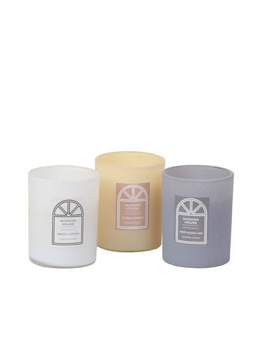 Espiel Aromatic Candle Modern House in Jar with Floral World Perfume 230g