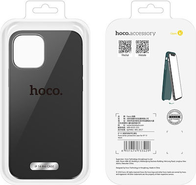 Hoco Pure Series Plastic Back Cover Black (iPhone 14 Pro)