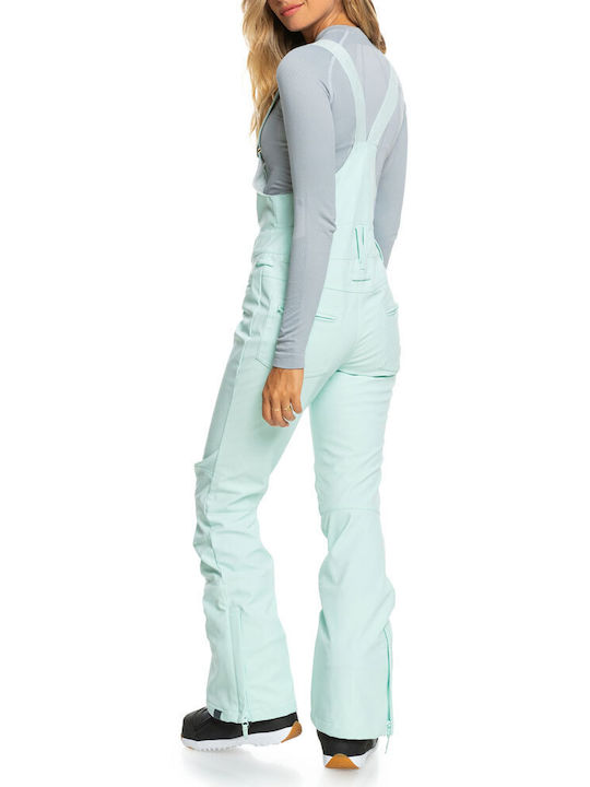 Roxy Summit ERJTP03199-BDY0 Women's Dungarees for Ski & Snowboard Turquoise