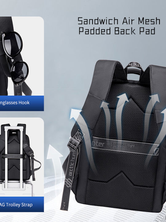 Arctic Hunter B00498 Waterproof Backpack Backpack for 15.6" Laptop Black
