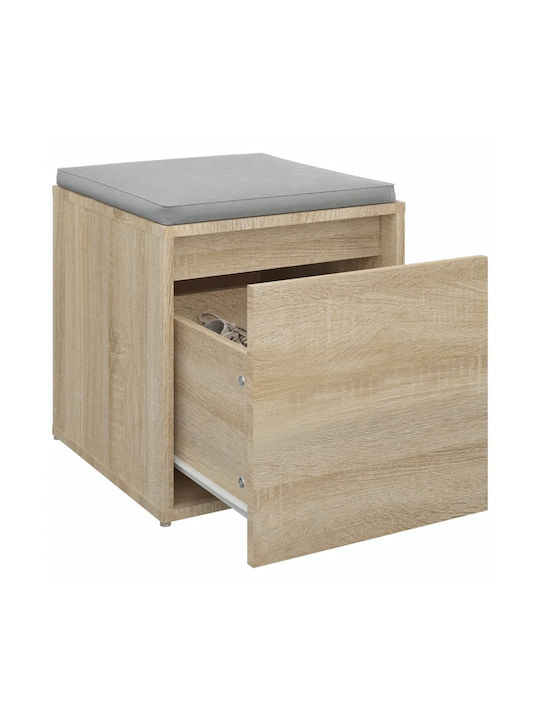 Hocker Für das Wohnzimmer Mit Stauraum Hölzernes Braun 40.5x40x40cm