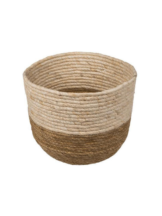 Next Set of Decorative Baskets Straw Brown 3pcs