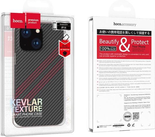 Hoco Slim Back Cover Plastic Black / Red (iPhone 14)