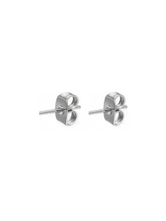 Women's steel earrings 316L silver Art 02180