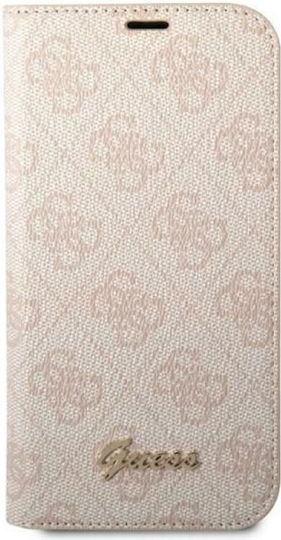 Guess Vintage Gold Logo Buchen Sie Kunststoff Rosa (iPhone 14 Pro)