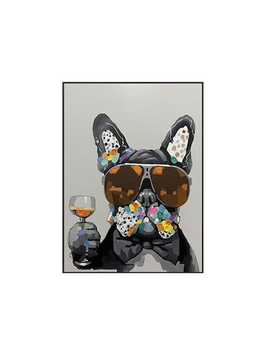 Lalos Stupid Dog Painting on Canvas 80x100cm