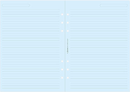 Filofax Ανταλλακτικές Κόλλες A5 Ριγέ Μπλε