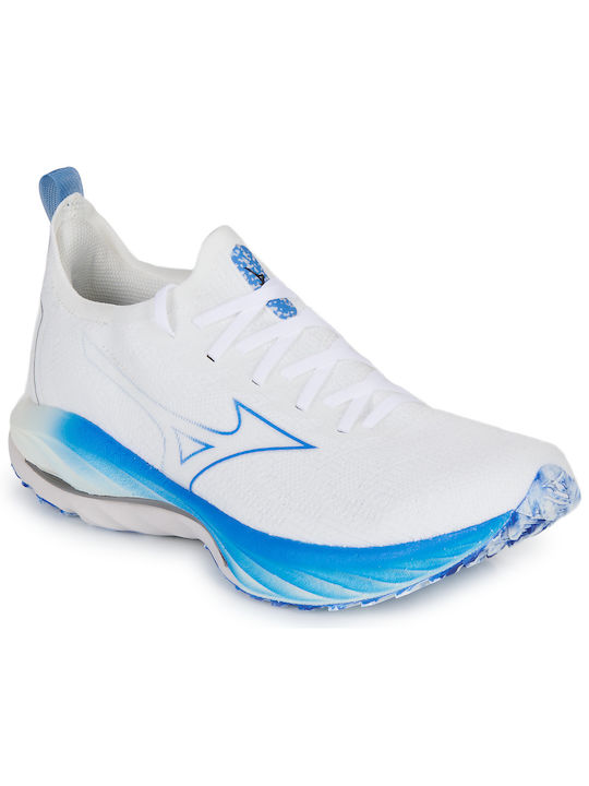 Mizuno Wave Neo Wind Ανδρικά Αθλητικά Παπούτσια Running Λευκά