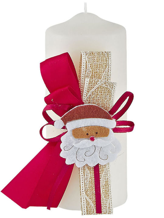 XMASfest Άγιος Βασίλης Christmas Candle 12x5cm