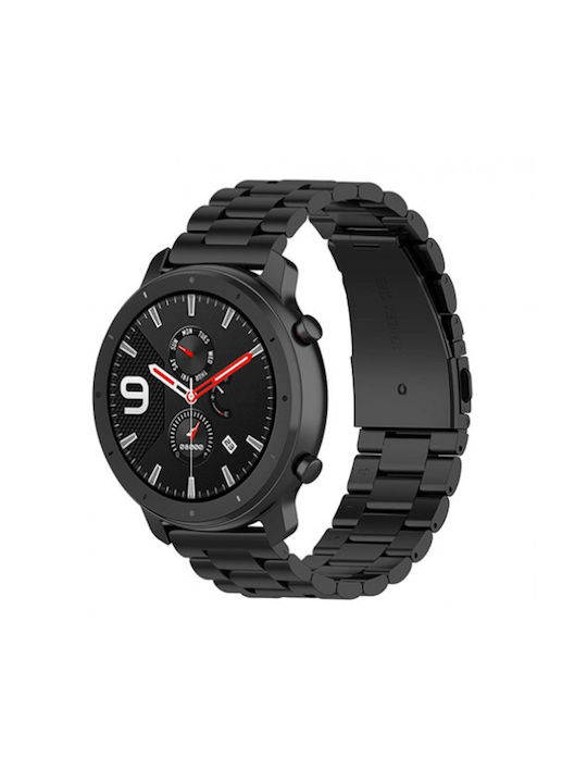 841301729A Curea Oțel inoxidabil Negru (Amazfit GTS 3)