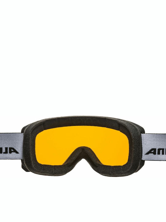 Alpina Scarabeo HM/MM Masca de schi și snowboard Pentru adulți Negru cu Lentilă în culoarea Galben