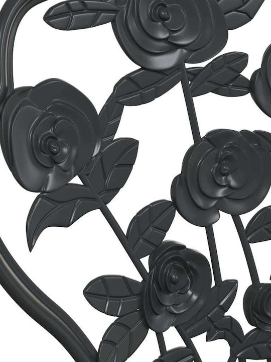 Scaun de exterior Aluminiu Negru 2buc 41x49x81.5cm