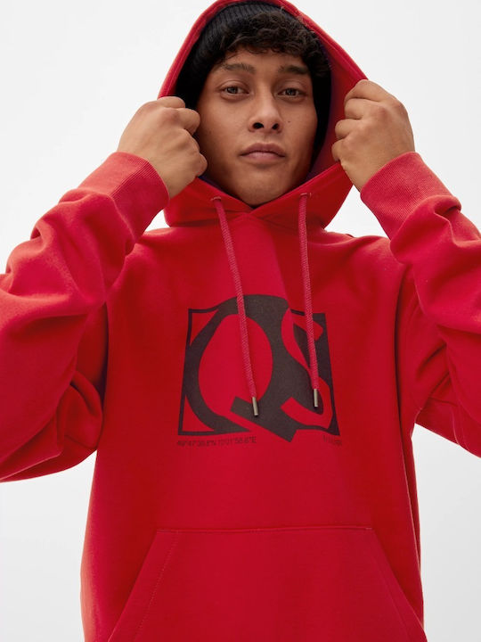 Sweatshirt with Hood Red