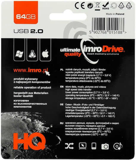 IMRO Dark Side Moon 64GB USB 2.0 Stick Gold