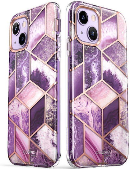 Supcase Cosmo 360 Full Cover Silicone 2mm Marble Purple (iPhone 13)