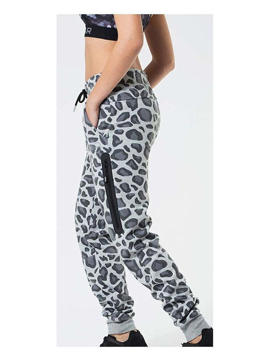 Printed Buggy Sweatpants 192694 Grey Παντελόνι Φόρμας Γκρι