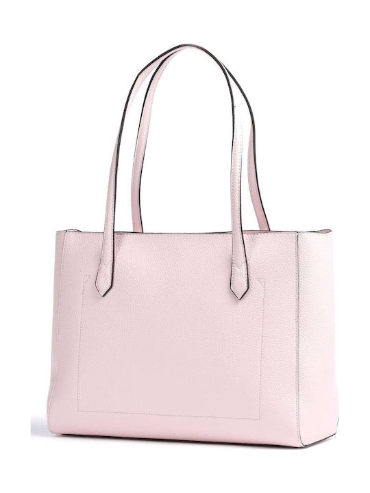 Downtown Chic Turnlock HWVG8385230 Γυναικεία Τσάντα Shopper 'Ωμου Ροζ
