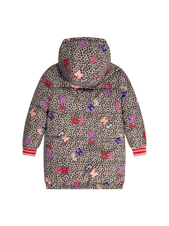 Marc Jacobs Kids Casual Jacket Long Double Sided with Lining & Protection Hood Multicolour