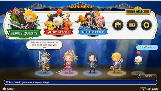 Theatrhythm Final Bar Line Switch Game